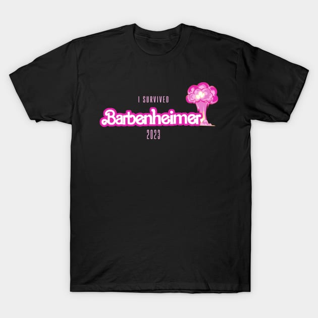 barbie oppenheimer - i survived barbenheimer T-Shirt by Suisui Artworks